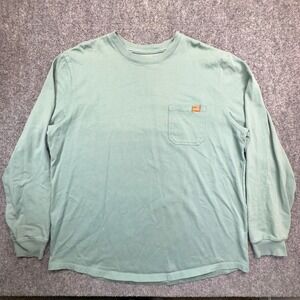 L.L.Bean Pocket T-Shirt Mens XL Tall‎ Sage Green Long Sleeve Cotton